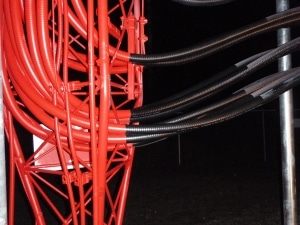tower cables - skyline tower painting