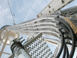 view up to water tower